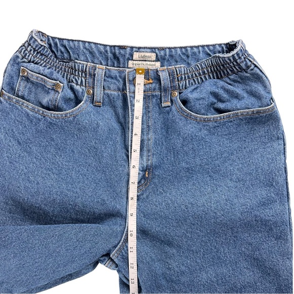 L.L. Bean Flannel Lined Original Relaxed Fit Jeans Women's Size 8 Regular - Picture 15 of 17